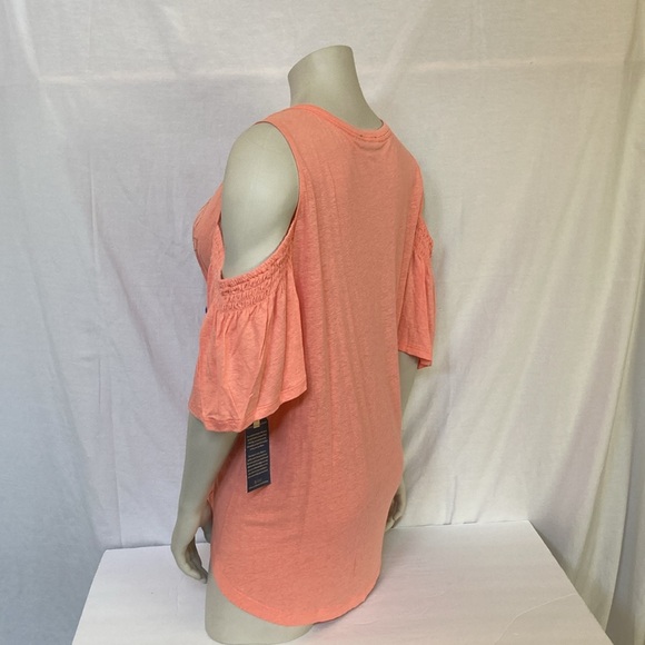 DEMOCRACY Jeans Women’s Tops Plus Size 2X Cold Shoulder Tunic Style Embroidered - Picture 4 of 6